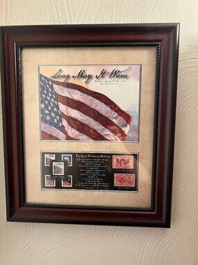 Long May It Wave Commerative Stamp Framed Photo 2008